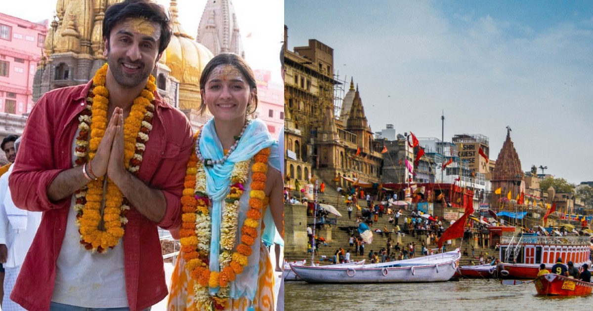 Ranbir Kapoor & Alia Bhatt Spotted At Varanasi Ghats Wearing Garlands