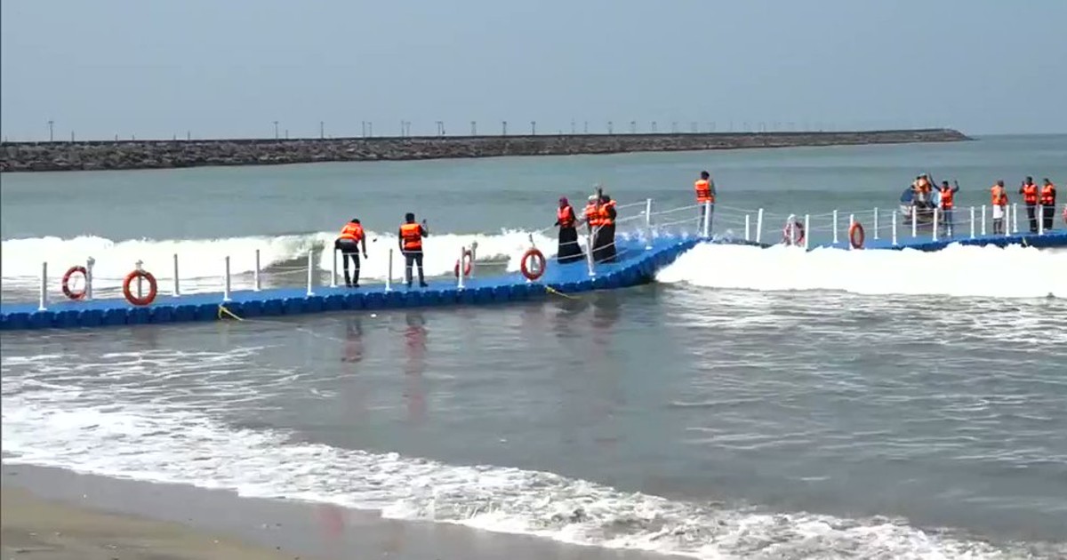 Kerala Gets Unique Floating Bridge On This Beach Where You Can Walk On Waves