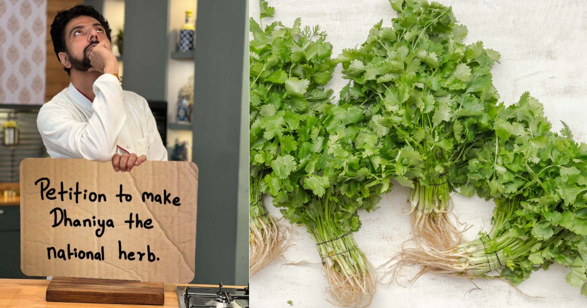 chef ranveer brar coriander