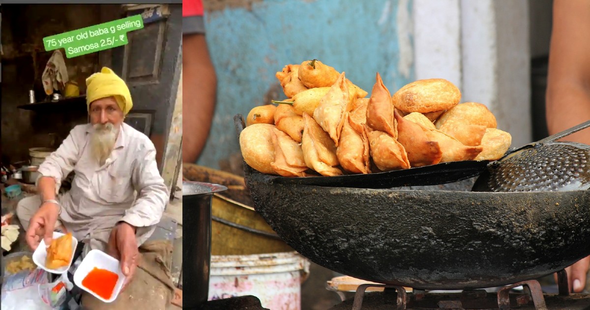 75-Year-Old Uncle Sells Delicious Samosas For Just ₹2.50 At This Amritsar Eatery