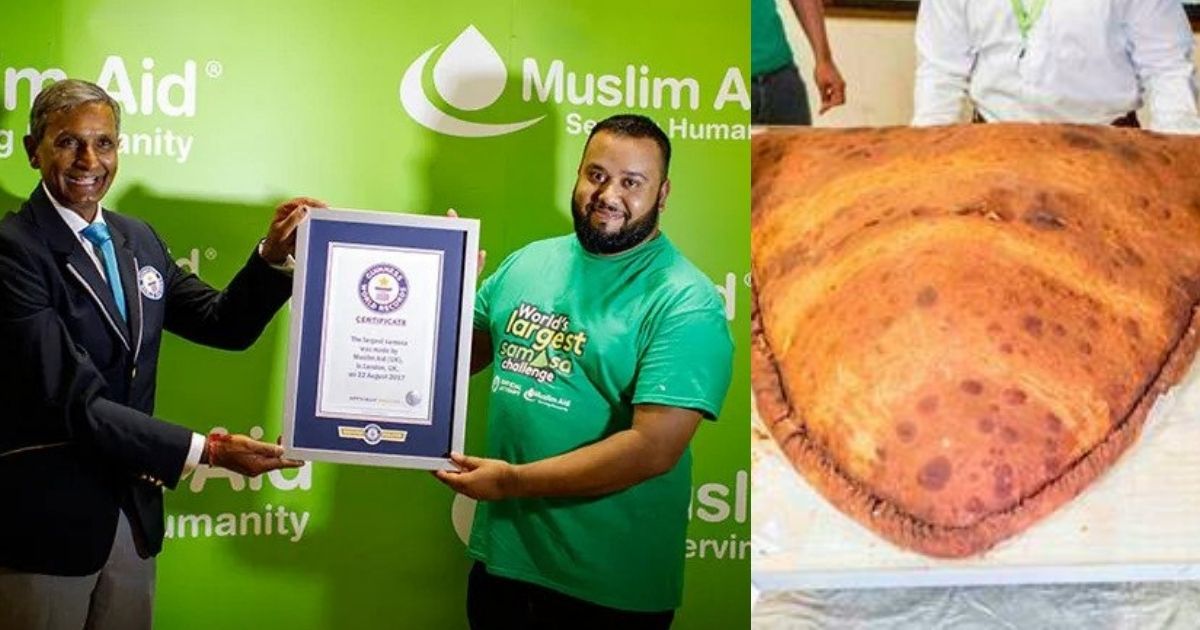 World’s Largest Samosa Was Made With 1000kg Potatoes And 400 Litres Oil