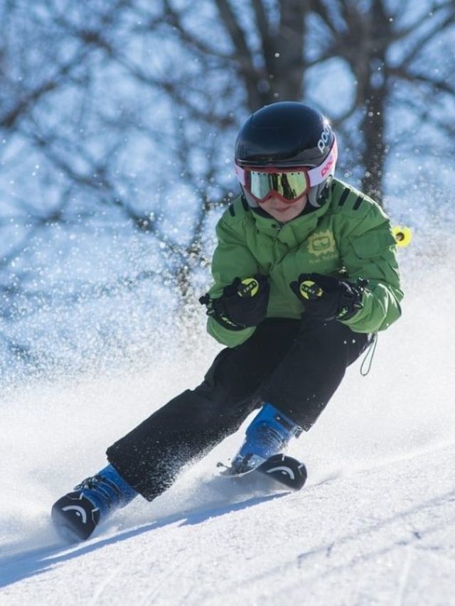 skiing