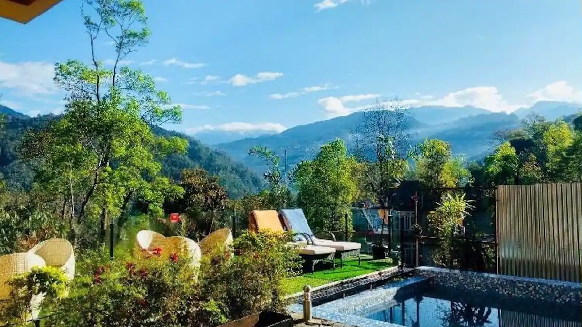 This Dreamy Homestay In Sikkim Has A Private Pool Overlooking The Himalayas