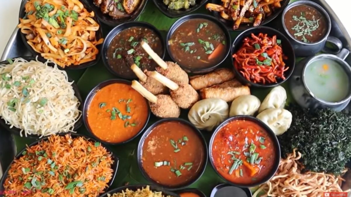 This Eatery In Thane Offers The Biggest Thali In India For Desi Chinese Food Lovers