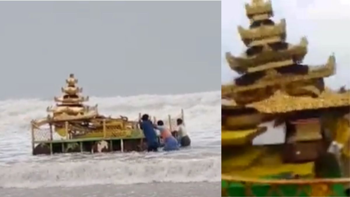 Mysterious Gold Chariot In Andhra Pradesh Washes Across Shores And We Don’t Know Why!