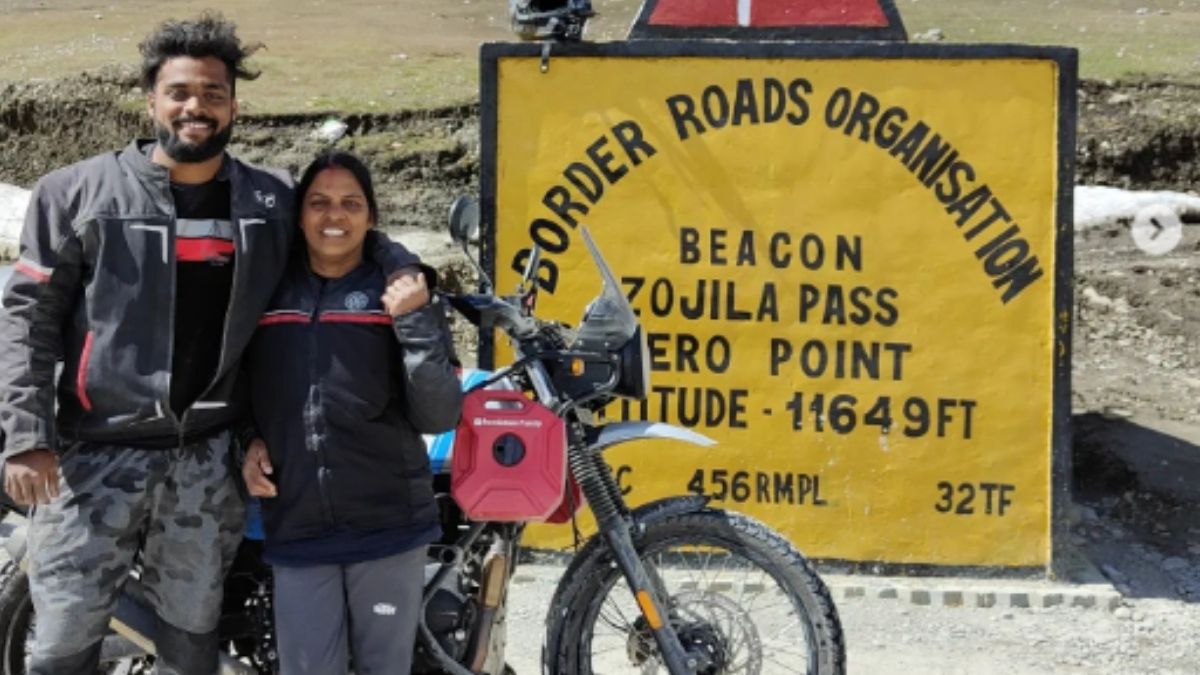 Mother And Son Go Biking To Ladakh From Kerala; Cook Meals On The Road