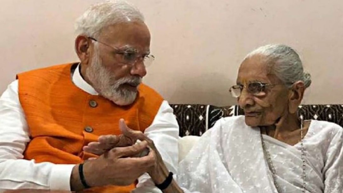 Road In Gujrat’s Gandhinagar To Be Named After PM Modi’s 100 Year Old Mother