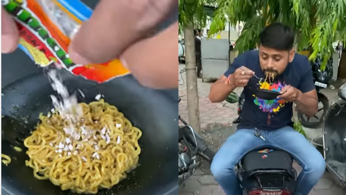 Man Eats Maggi With Vimal Pan Masala And Netizens Are Irked With The Sight