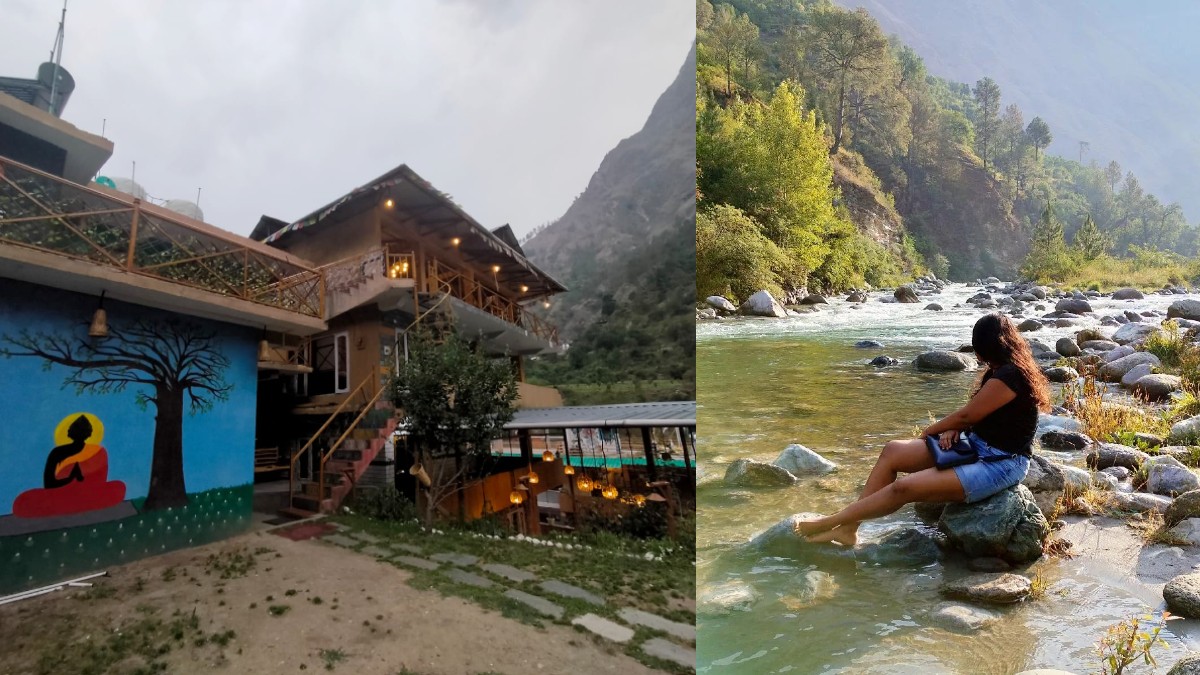 I Stayed In This Riverside Hostel In Tirthan Valley With Rooftop Cafe, Selfie Zones And More!