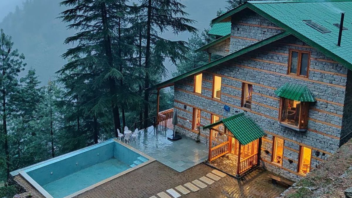 This Wooden Homestay With Pool In Himachal Offers Pristine Mountain Views 
