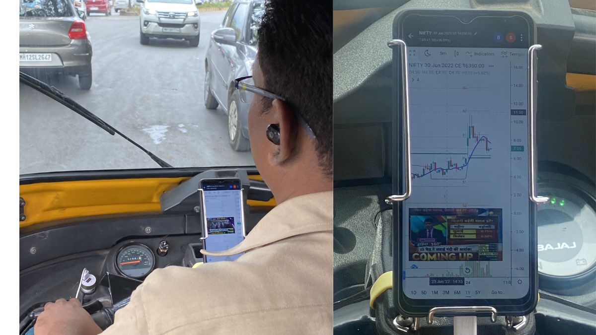 Auto Driver Gives Share Market Investment Tips To Passenger And The Internet Is Appalled