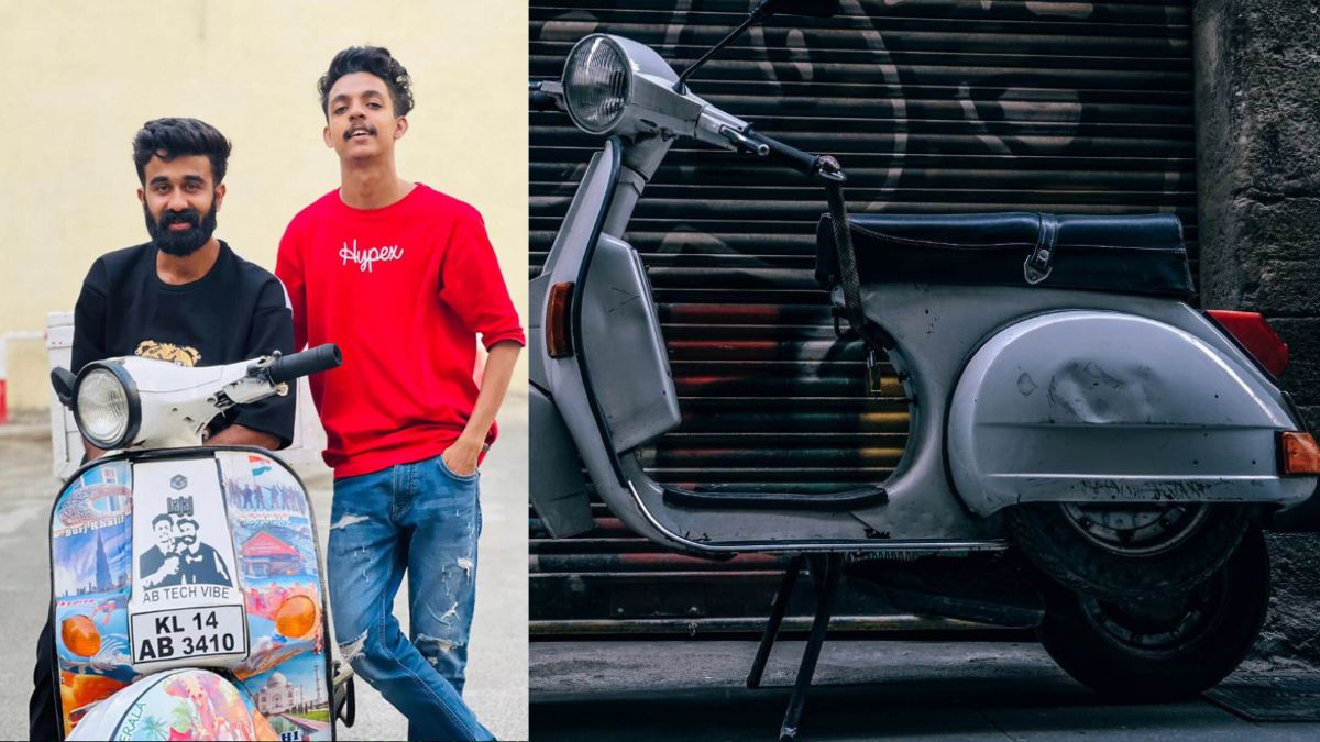 These Two Indian Boys Globetrotting On Bajaj Chetak Scooter Reach UAE