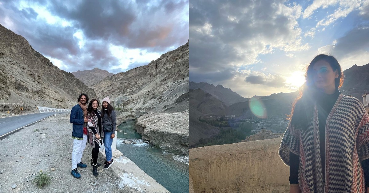 Dia Mirza Posts Stunning Pics From Ladakh During Dhak Dhak Shoot
