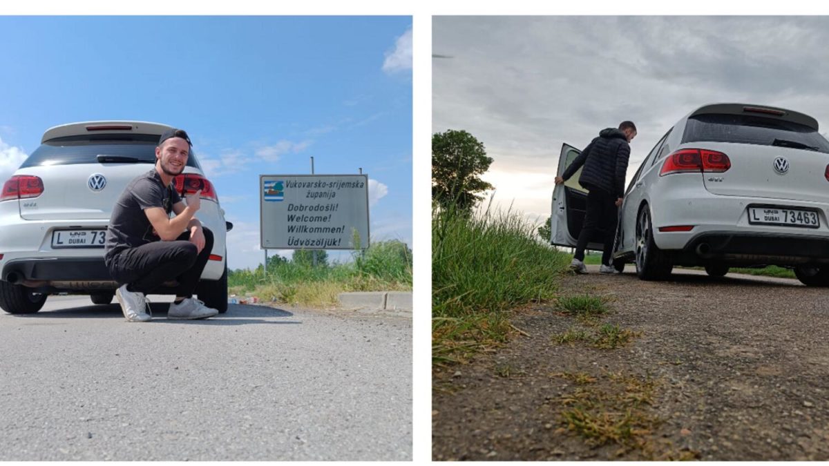 Expats Drives 8000Km From Dubai To France Crossing 10 Countries In 21 Days In Golf GTI Car