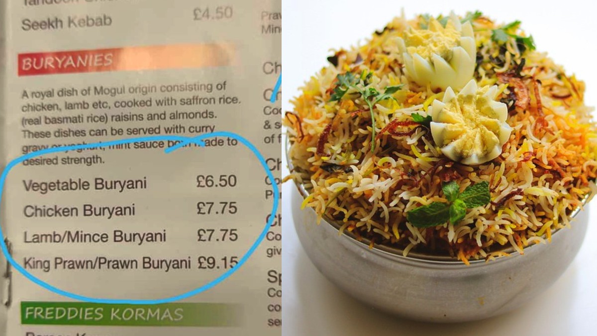 UK Restaurant Spells Biryani As ‘Buryani’; Calls It A ‘Mogul’ Dish
