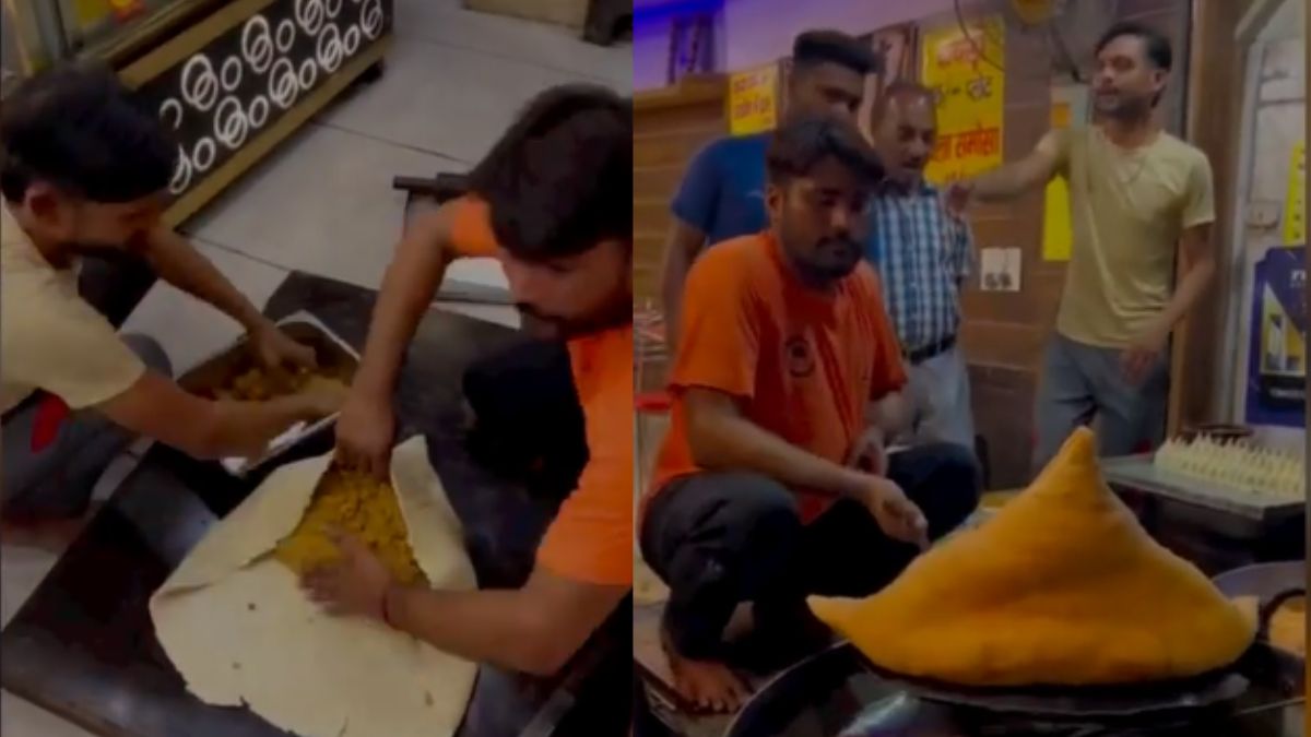 This Eatery In Meerut Offers India’s Biggest Samosa That Requires 15 People To Finish It!