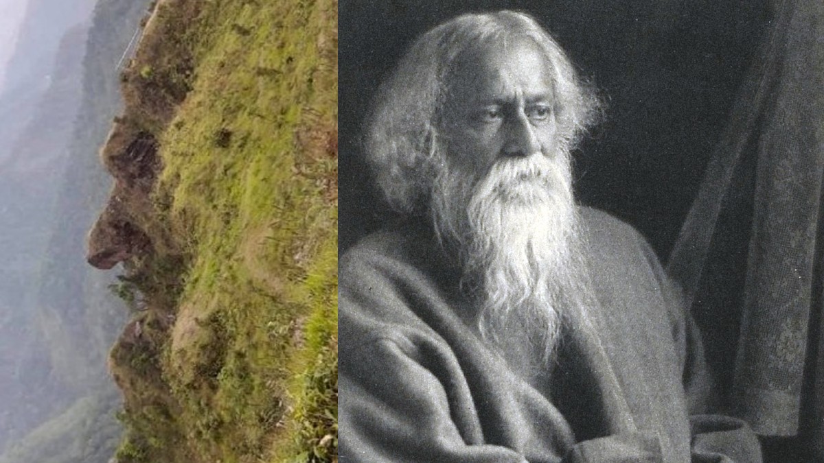 This Mountain Peak In North Bengal Looks Like The Face Of Rabindranath Tagore