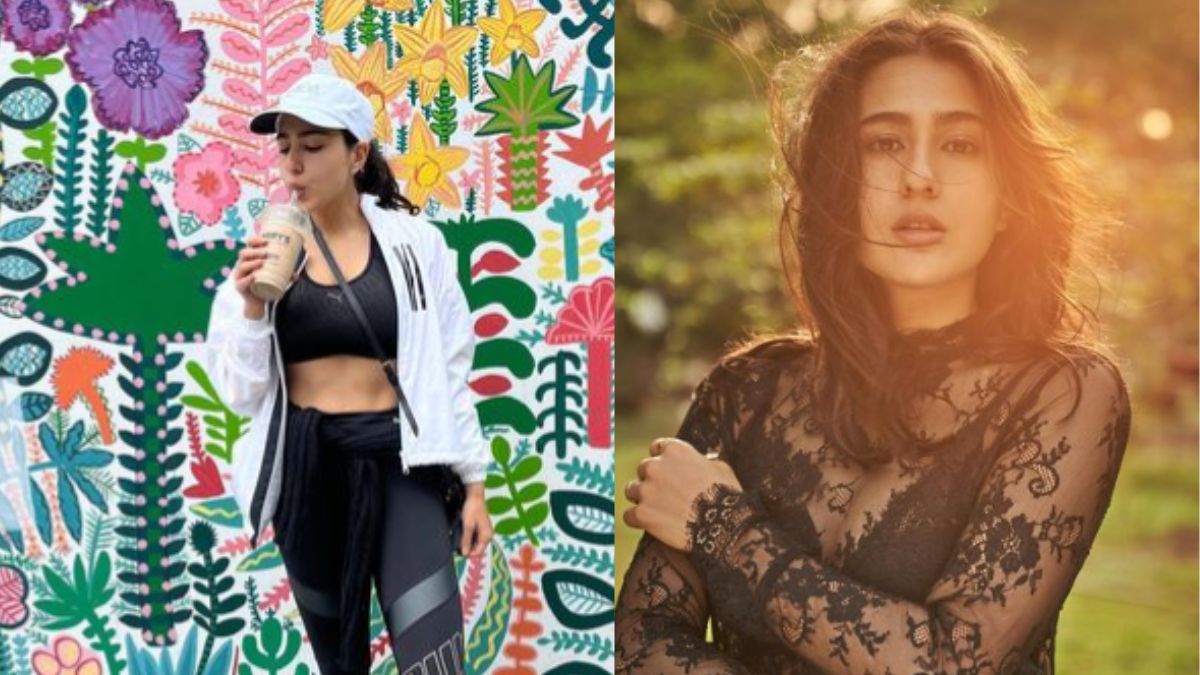Sara Ali Khan Poses From The Colourful Graffiti Of London; Sips On Cold Coffee