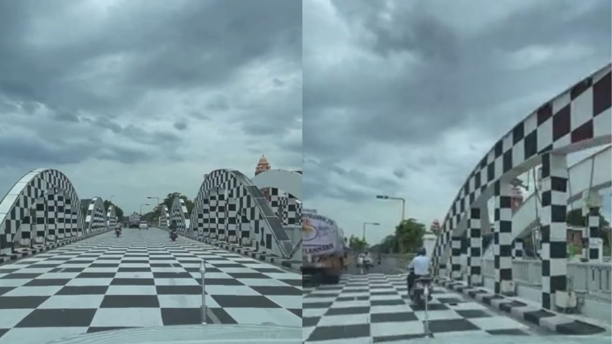 Chennai’s Bridge Painted Like Chess Board Is Making Netizens Go Wow!