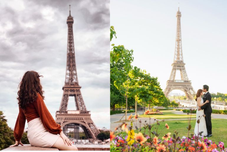 10 Instagram-Worthy Eiffel Tower Pose Ideas | Photographs By Teresa |  Instagram worthy, Poses, Eiffel tower