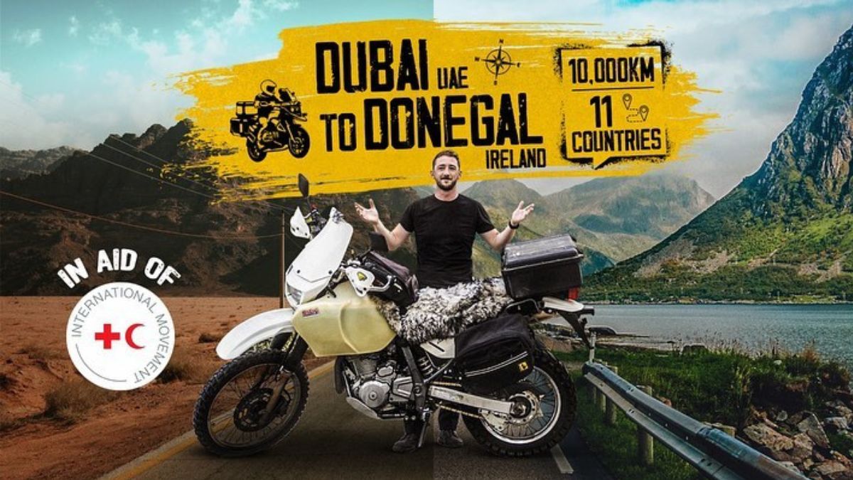 This Biker Would Be Riding 10,000km From Dubai To Ireland For A Cause