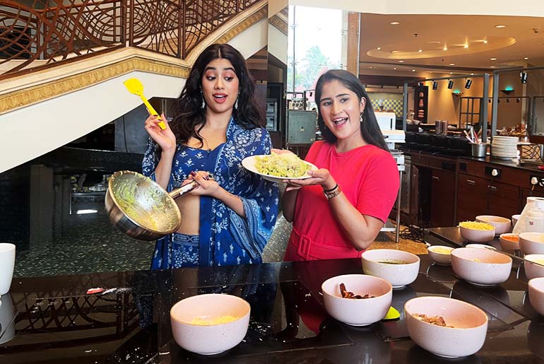 Janhvi Kapoor Cooks Pasta For Bianca From Curly Tales