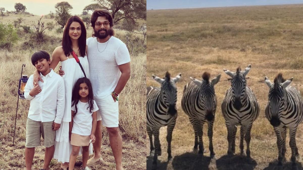 Pushpa Star Allu Arjun Holidays With Family In Jungles Of Tanzania
