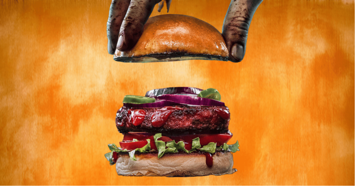 vegan burger tastes like human flesh
