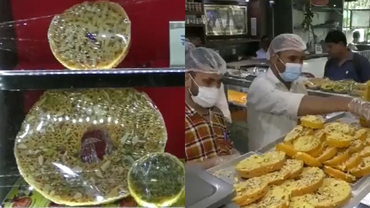 Sweet Shop In Agra Is Offering Gold Ghevar Costing ₹25,000 Per Kg For Raksha Bandhan