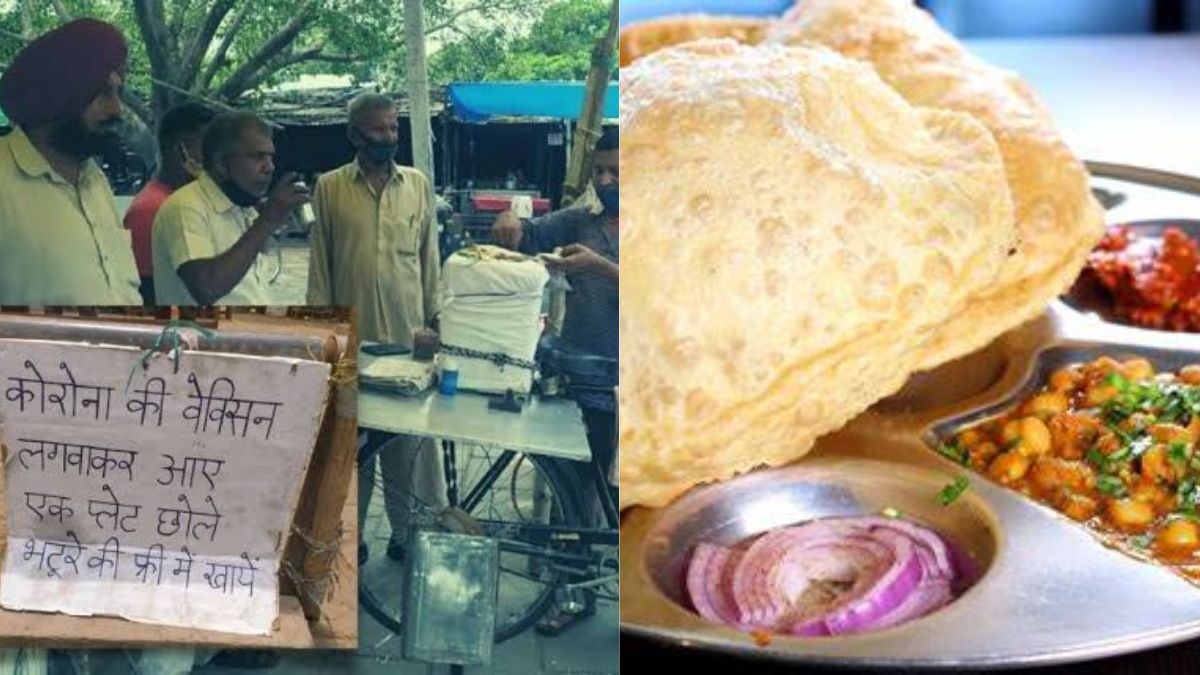 Chandigarh Street Vendor Is Offering Free Chole Bhature To Those Taking COVID Boosters