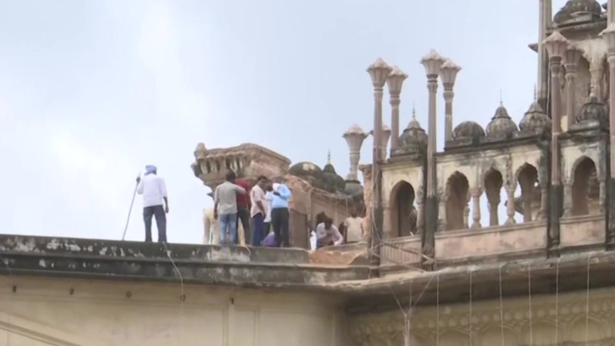 Lucknow’s Iconic Bada Imambara Dome Collapses Due To Heavy Rains; Restoration Underway