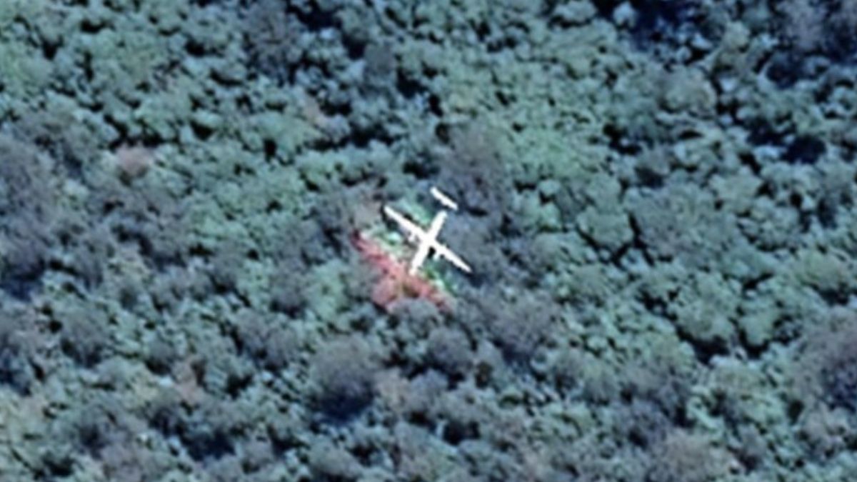 Google Map Glitch Shows Aircraft That Looks Like It Crashed In A Rainforest