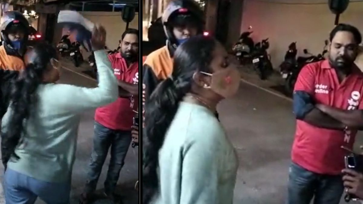 Shocking Clip Of Woman Thrashing Zomato Delivery Boy Goes Viral