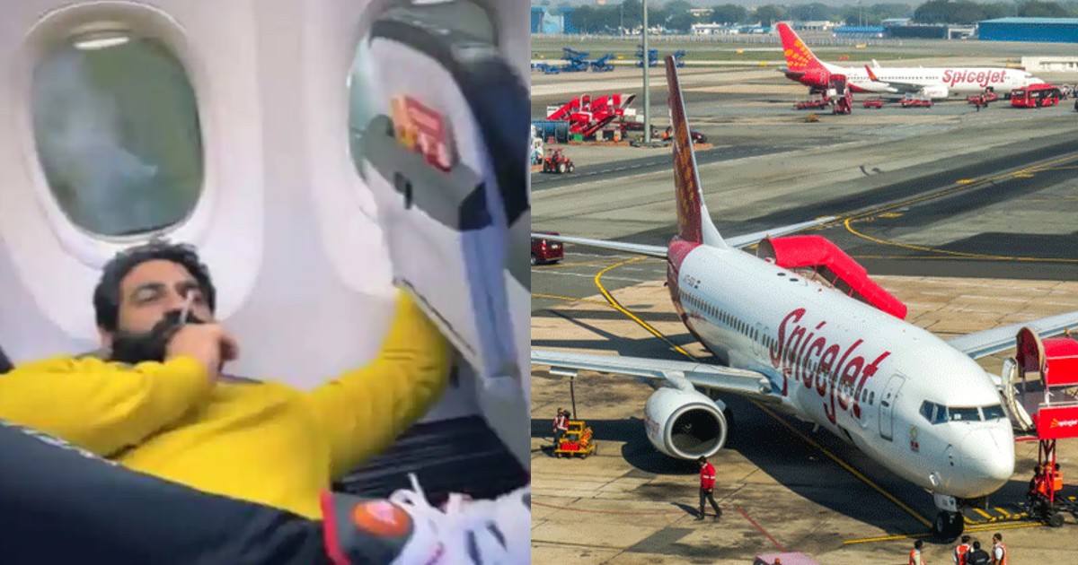 Social Media Influencer Smokes Inside SpiceJet Flight; Civil Aviation Minister Investigates Incident