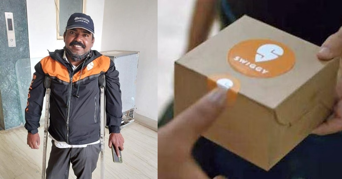 Bangalore Man Shares Heartwarming Story Of Delivery Man In Crutches