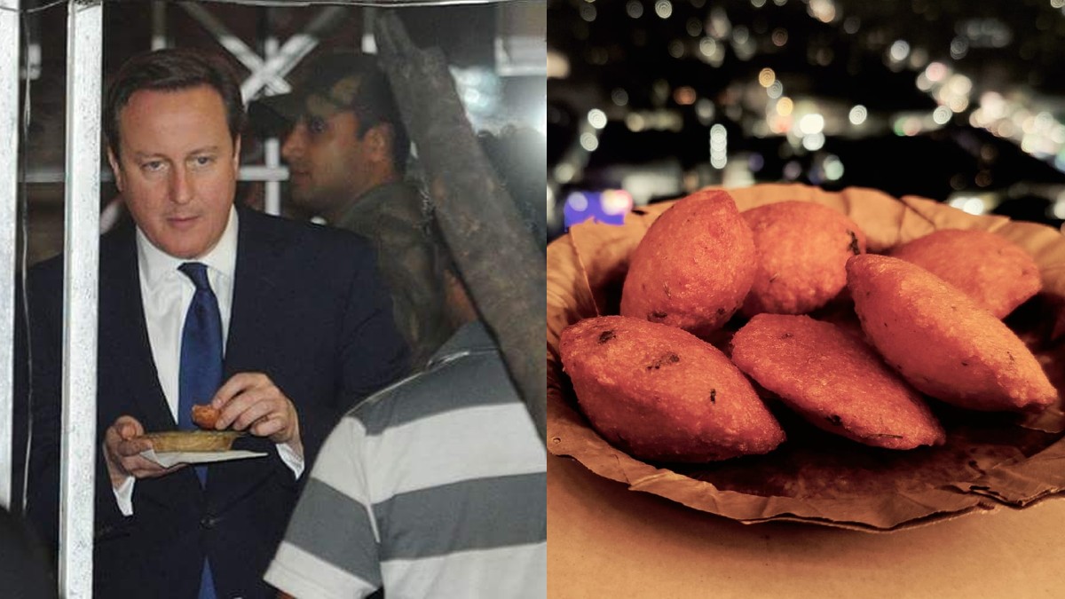 Former British Prime Minister Cameron Stops For Vadas At This Street Food Stall In Kolkata