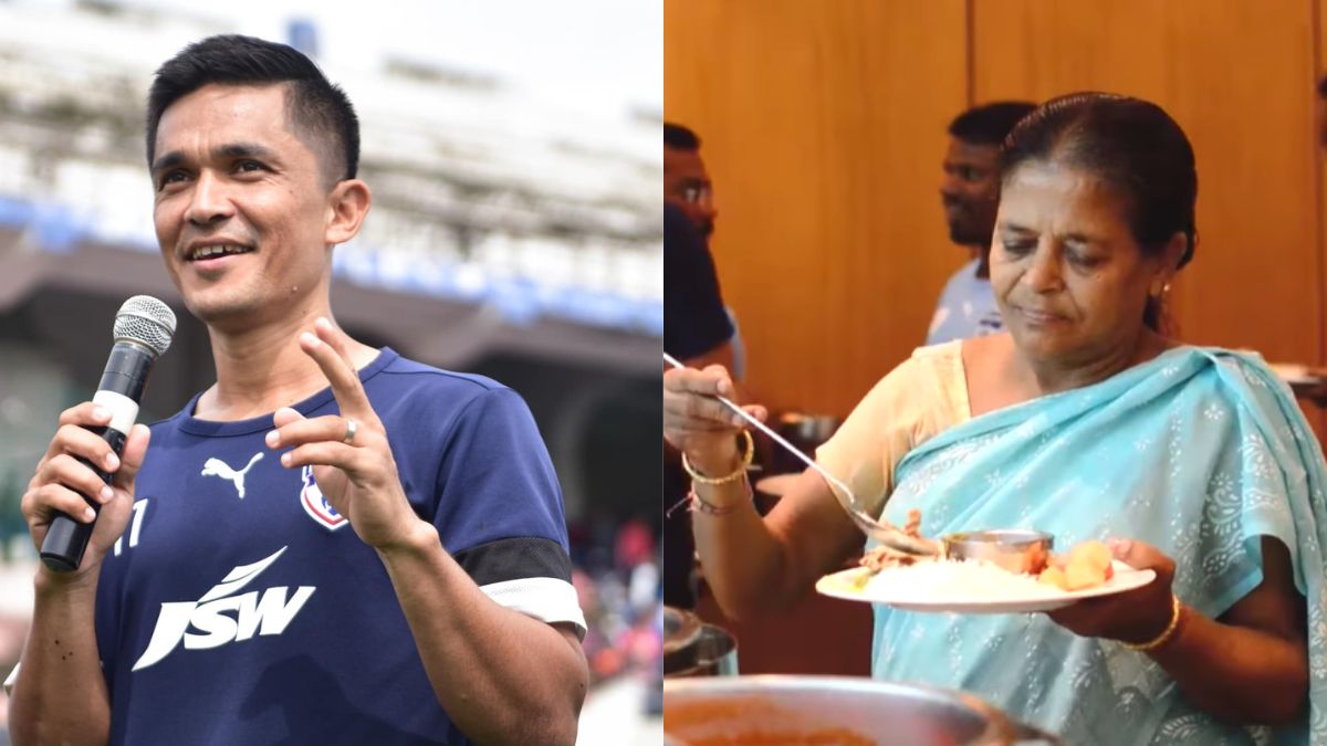 Footballer Sunil Chhetri Lauds This ‘Lozenge Mashi’ From Kolkata Who Never Misses A Football Match Despite Her Hurdle