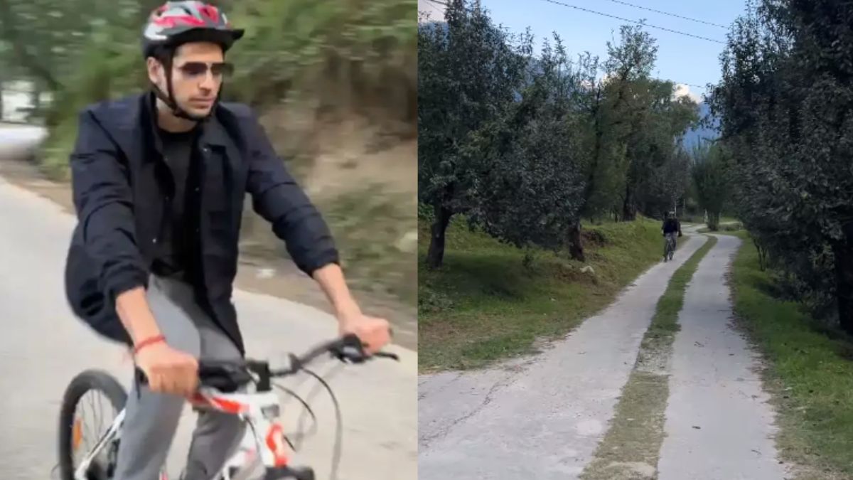 Sidharth Malhotra Cycles In The Scenic Hills Of Manali While Shooting Yodha