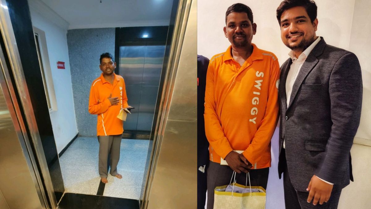 Swiggy Delivery Boy Works Barefoot After Accident; Netizens Unite To Help Him