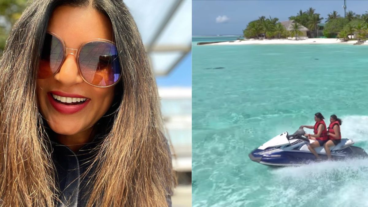 Sushmita Sen Took A Jet Ski Ride With Her Daughters In Maldives And You Should Too!