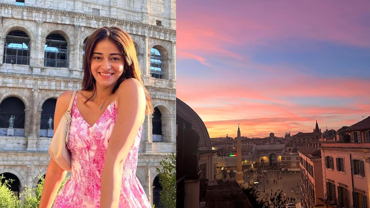 Ananya Panday Takes Fans On Virtual Tour Across Sunset Of Rome & Famous Trevi Fountain