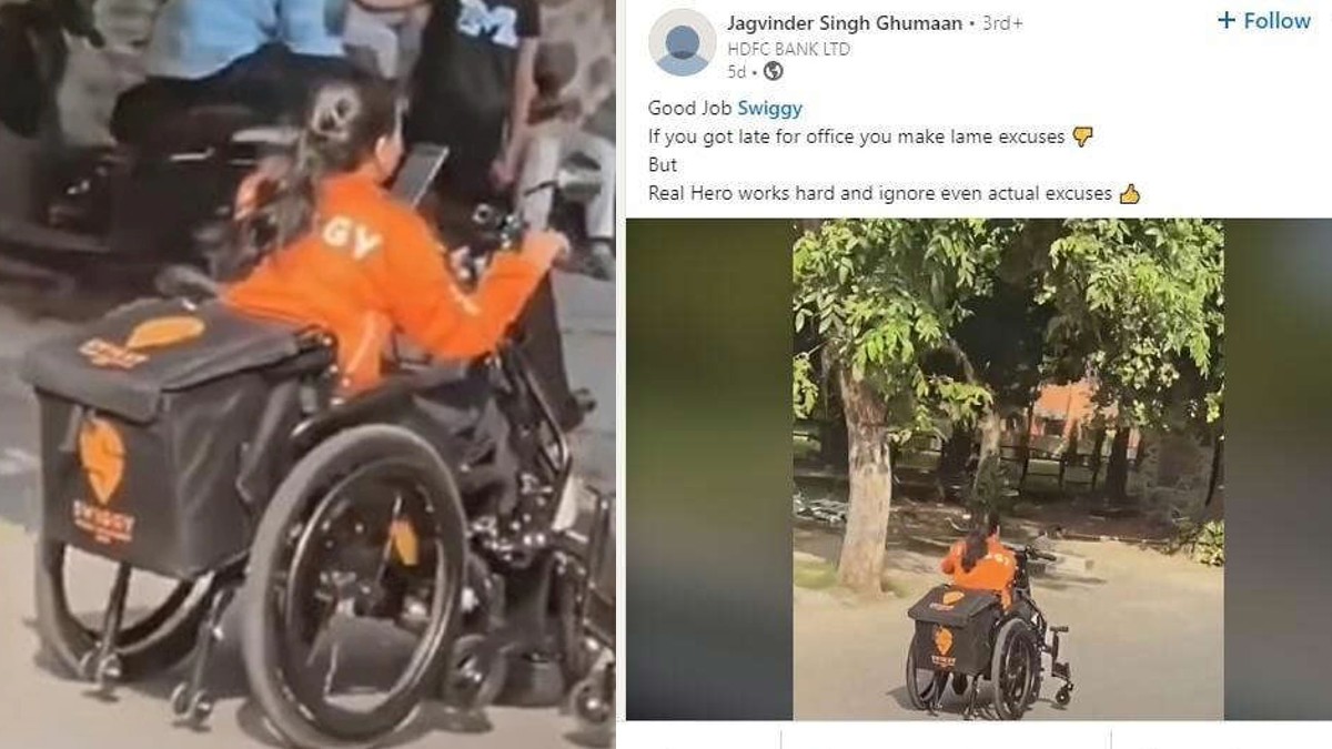 Specially-Abled Swiggy Agent Inspires The Internet With Her Hard-Work & Determination