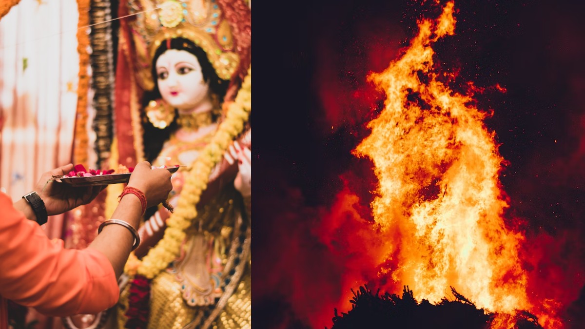 Durga Puja Pandal In UP’s Bhadohi Catches Fire; Injures 60 & Kills 5