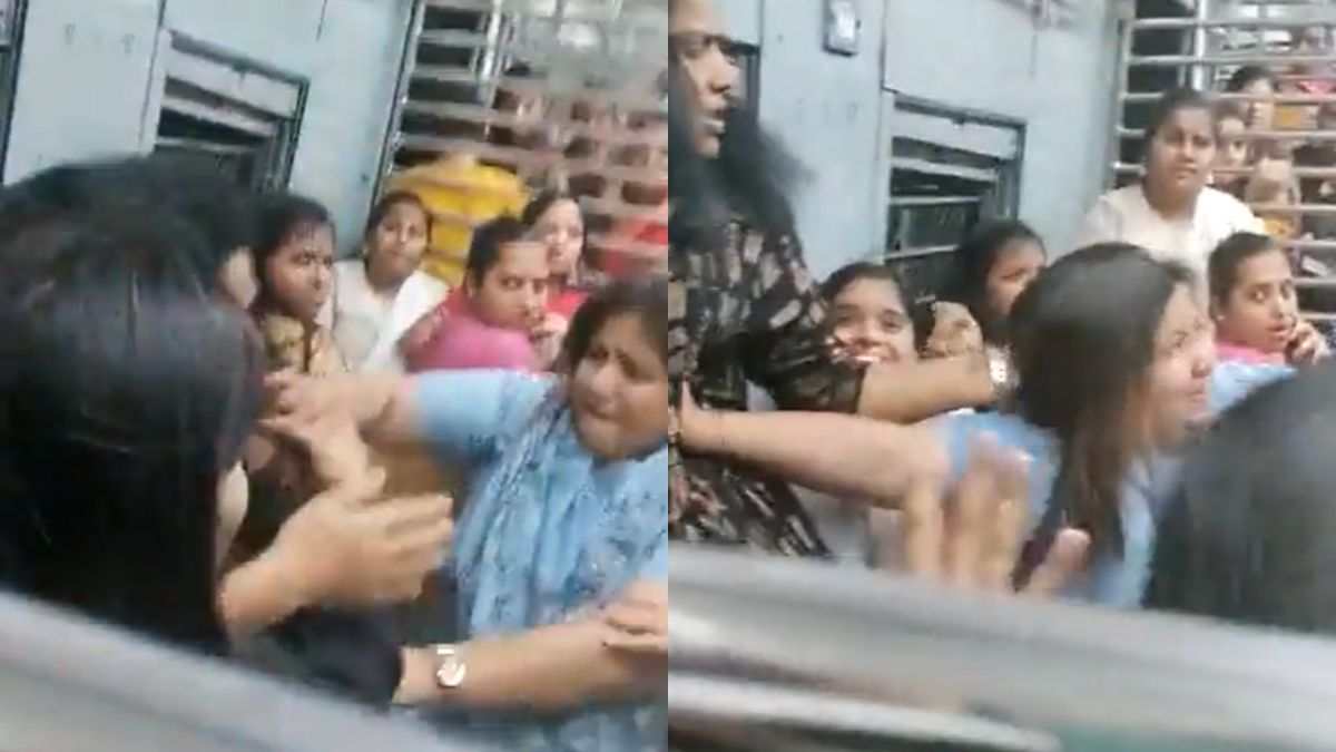 Viral Video: Mumbai Local Women Passengers Start Fighting Over A Seat