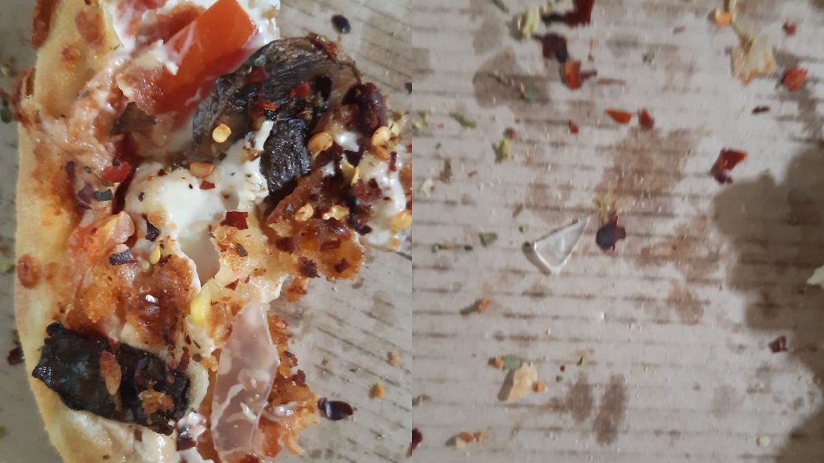 Glass Shards In Domino's Pizza