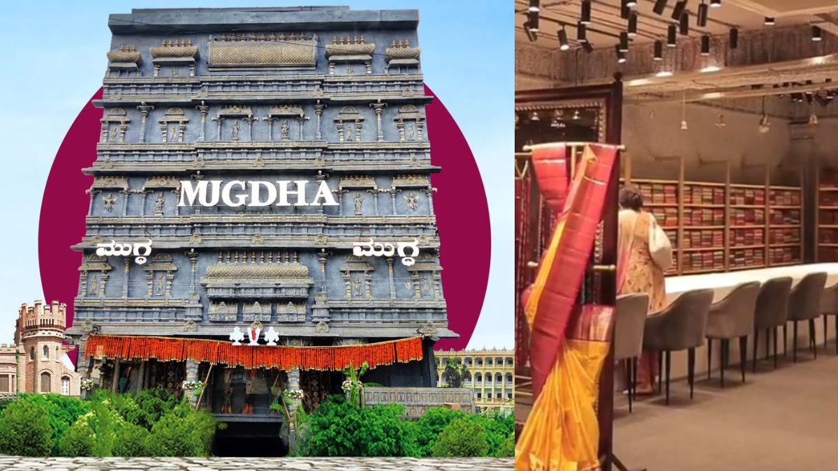 This Ancient Temple-Themed Saree Showroom In Bangalore Is A Must Visit