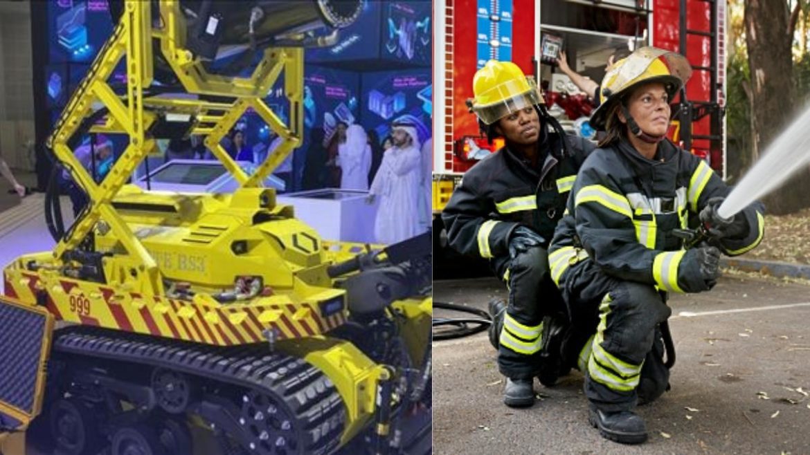 Equal To 10 Firefighters, Abu Dhabi Unveils Its Robot Firefighter