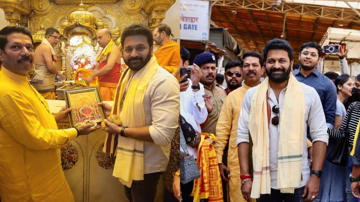 Kantara Fame Rishab Shetty Visits Mumbai’s Siddhivanayak Temple To Seek Blessings From Lord Ganesha