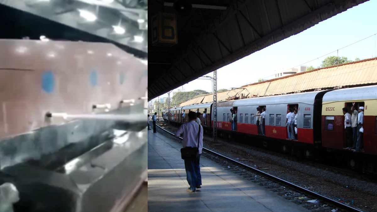 Broken Tap Drenches Passengers As Train Arrives At The Railway Station