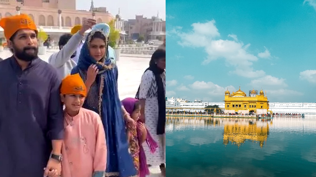 Allu Arjun Visits Golden Temple With No Bodyguards Or VIP Treatment; Fans Praise Him For His Humility